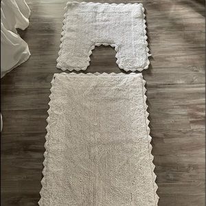 Crochet bathroom rugs